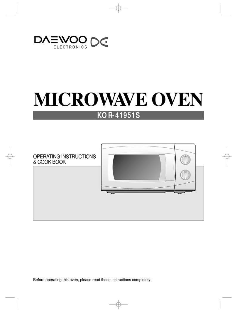 Daewoo KOR-41951S Operating instructions & cook book