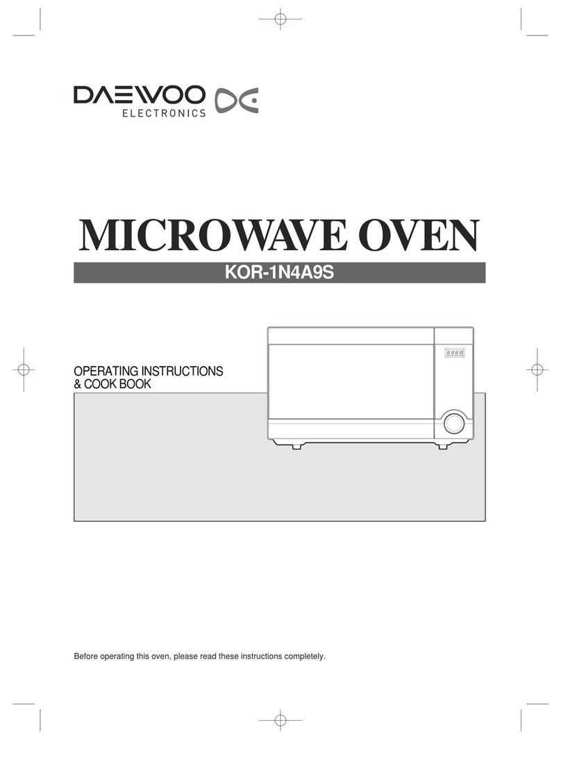 Daewoo KOR-1N4A9S Operating instructions & cook book