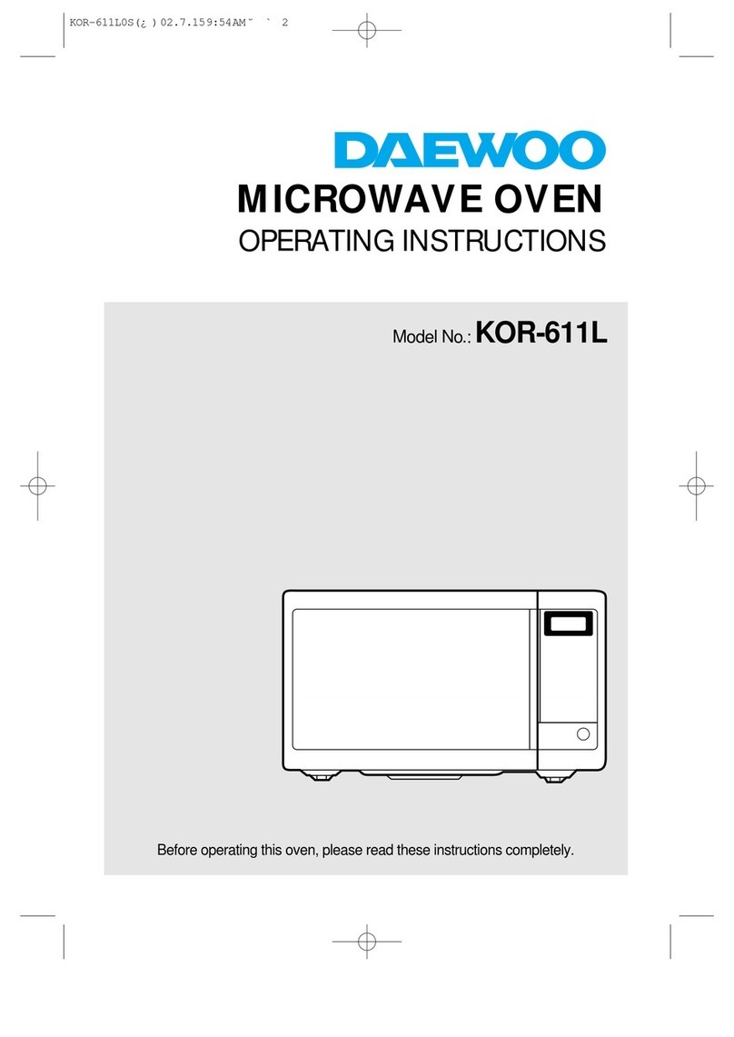 Daewoo KOR-611L2S User manual