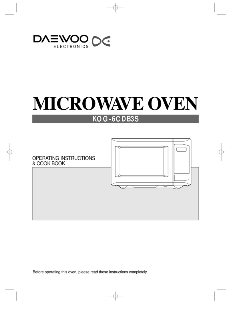 Daewoo KOG-6CDB3S Assembly Instructions