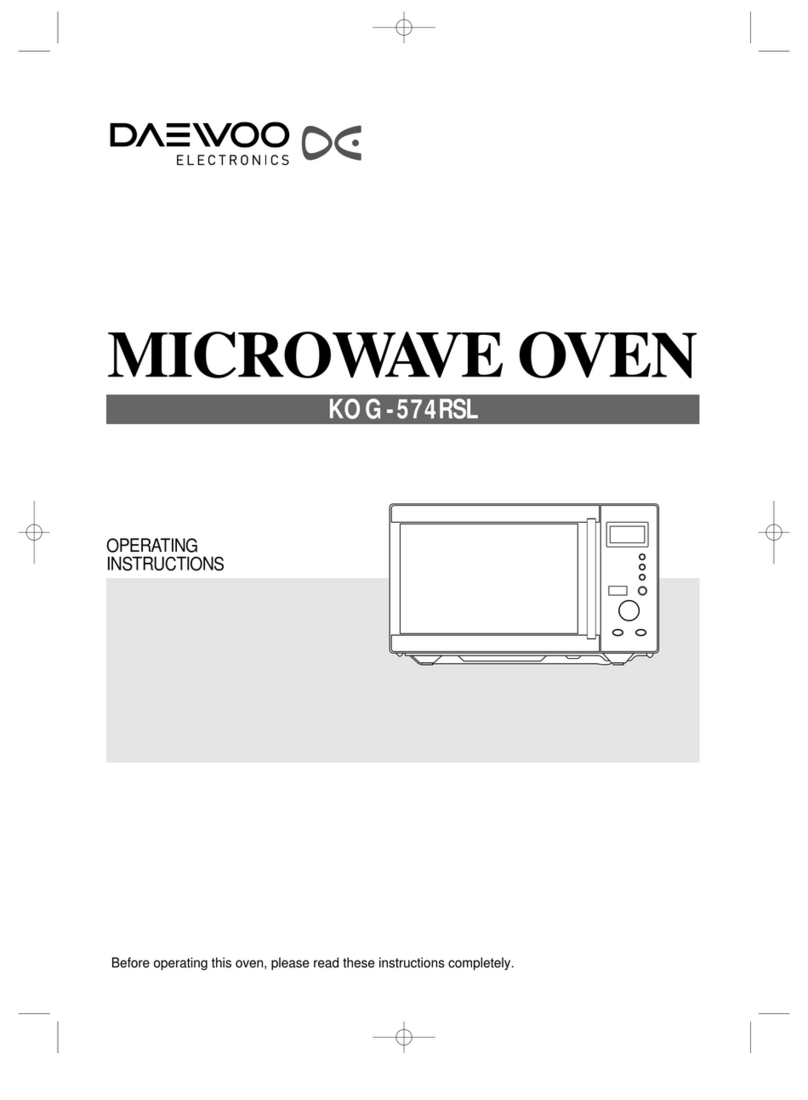 Daewoo KOG-574RSL operating instructions