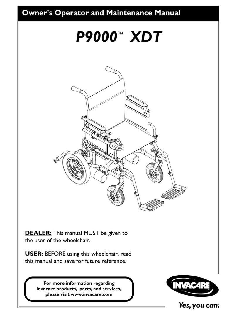 Invacare P9000 XDT Manual