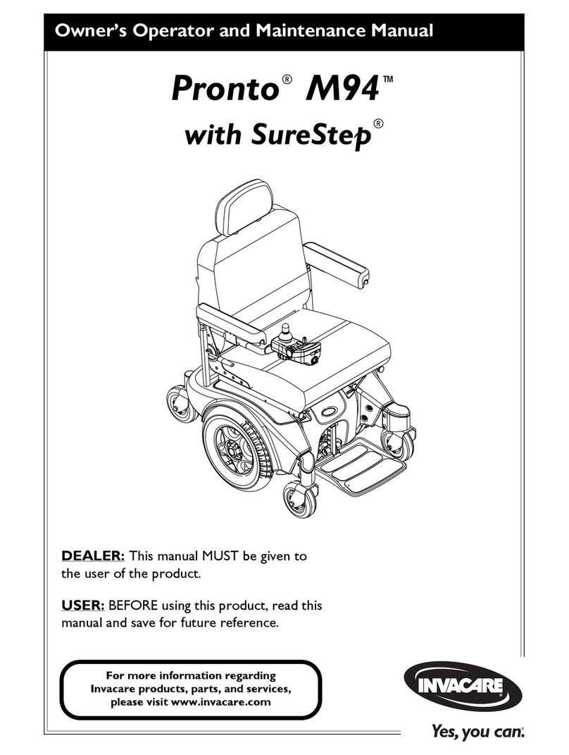 Invacare Pronto M94 User manual