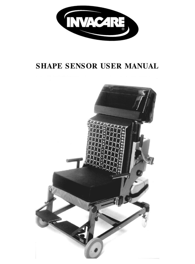 Invacare SHAPE SENSOR User manual