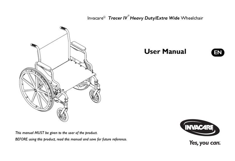 Invacare Tracer IV Heavy Duty User manual