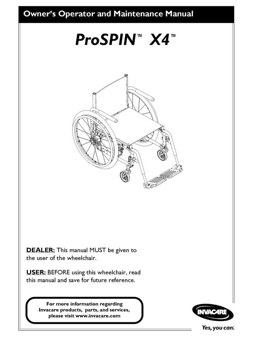 Invacare ProSPIN X4 User manual Invacare ProSPIN X4 User manual
