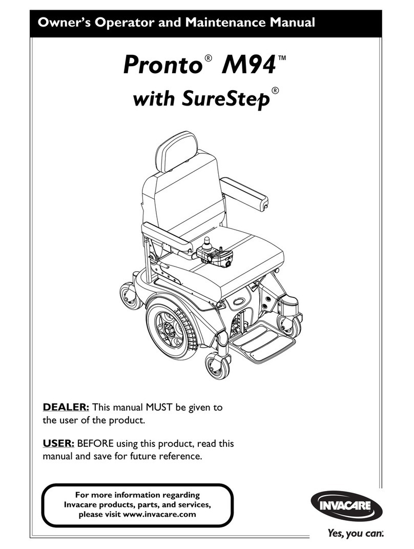 Invacare Pronto M94 User manual