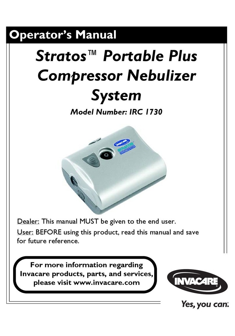 Invacare Stratos Aerosol IRC1730 User manual