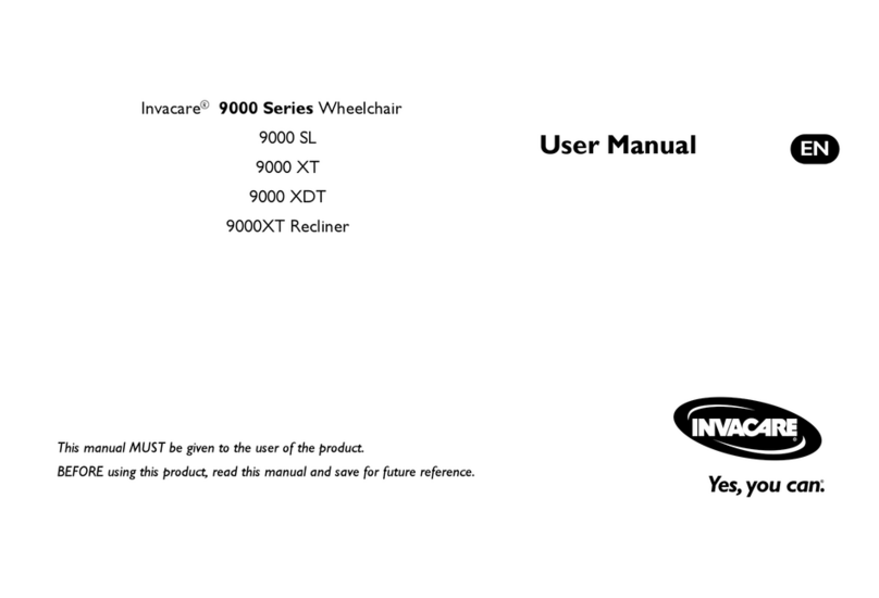 Invacare 9000 SL User manual Invacare 9000 SL User manual