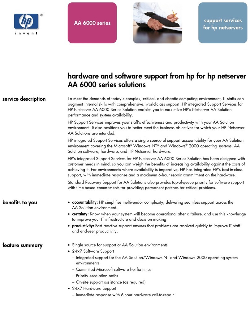 HP NetServer AA 4000 Installation instructions HP NetServer AA 4000 Installation instructions