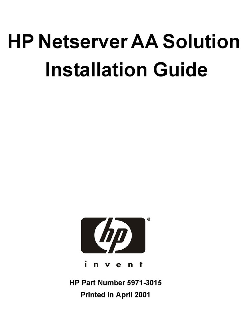 HP NetServer AA 4000 User manual HP NetServer AA 4000 User manual