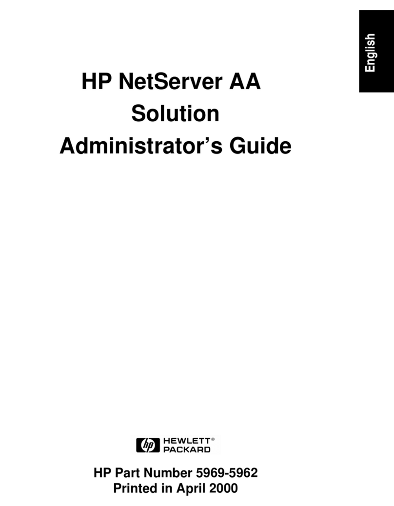 HP NetServer AA 4000 Service manual