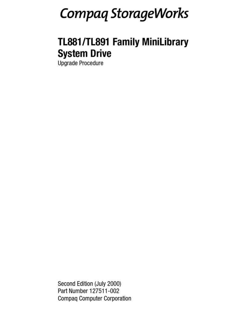 Compaq SW TL881 DLT Mini-Lib/1 User manual