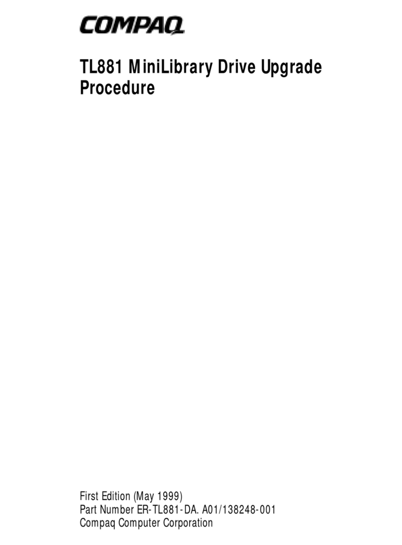 Compaq SW TL881 DLT Mini-Lib/1 User manual