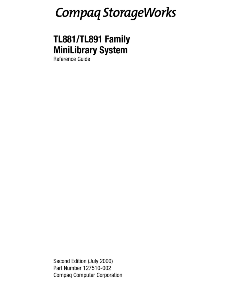 Compaq SW TL881 DLT Mini-Lib/1 User manual