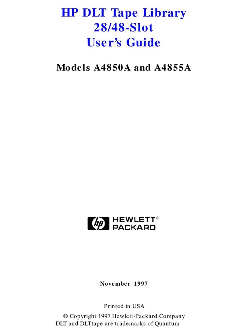 HP Surestore Tape Library Model 2/28 User manual
