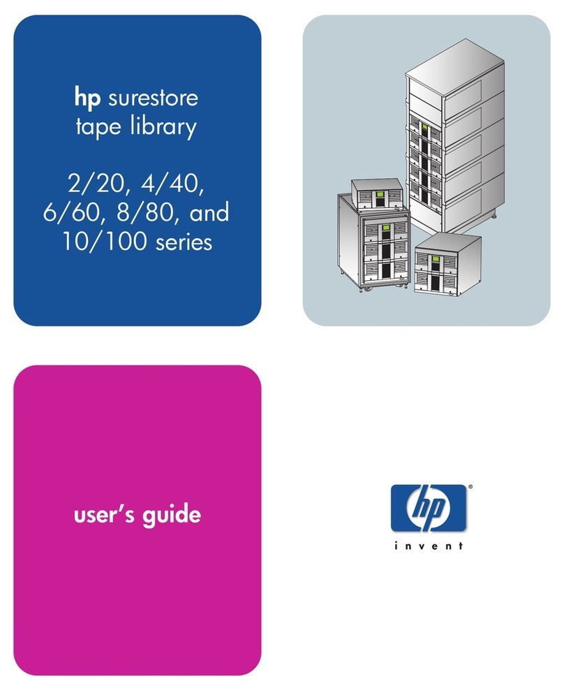 HP Surestore E Tape Library Model 2/20 User manual