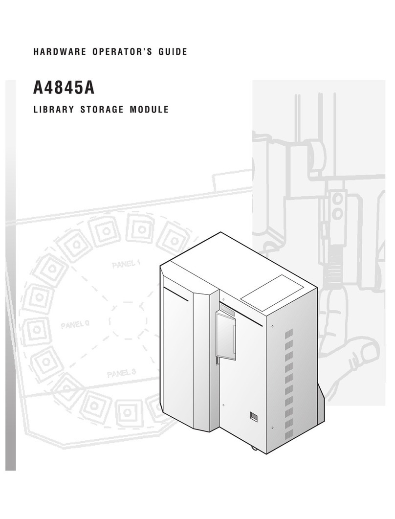 HP Surestore Tape Library Model 10/588 Hardware