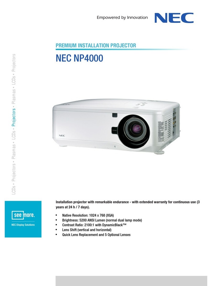 NEC NP4000 User manual