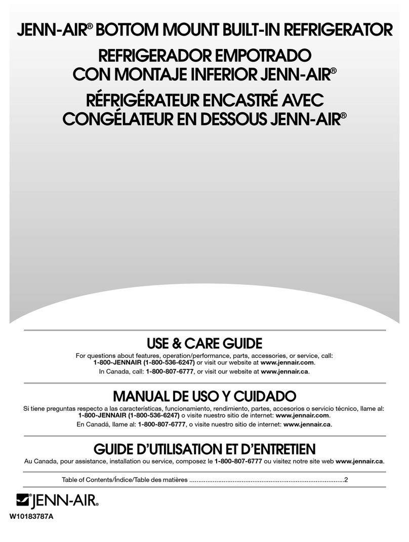 Jenn-Air BOTTOM MOUNT BUILT-IN User manual