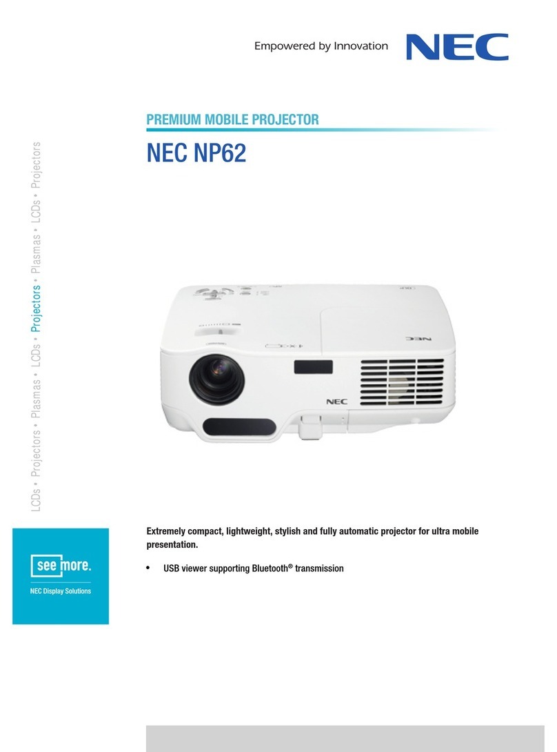 NEC NP62 Series Technical specifications