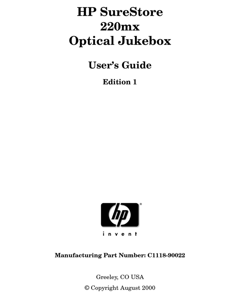 HP SureStore 220mx User manual HP SureStore 220mx User manual