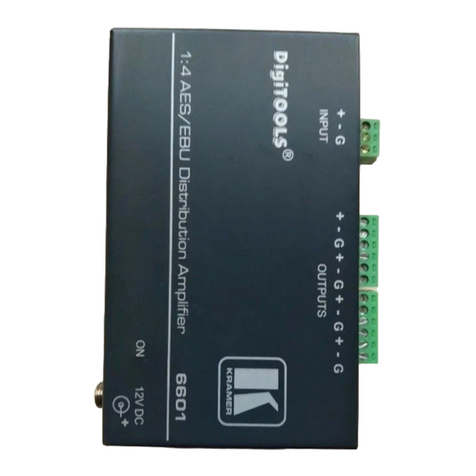 Kramer 6601 User manual