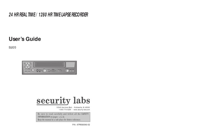 Security Labs SL820 user guide
