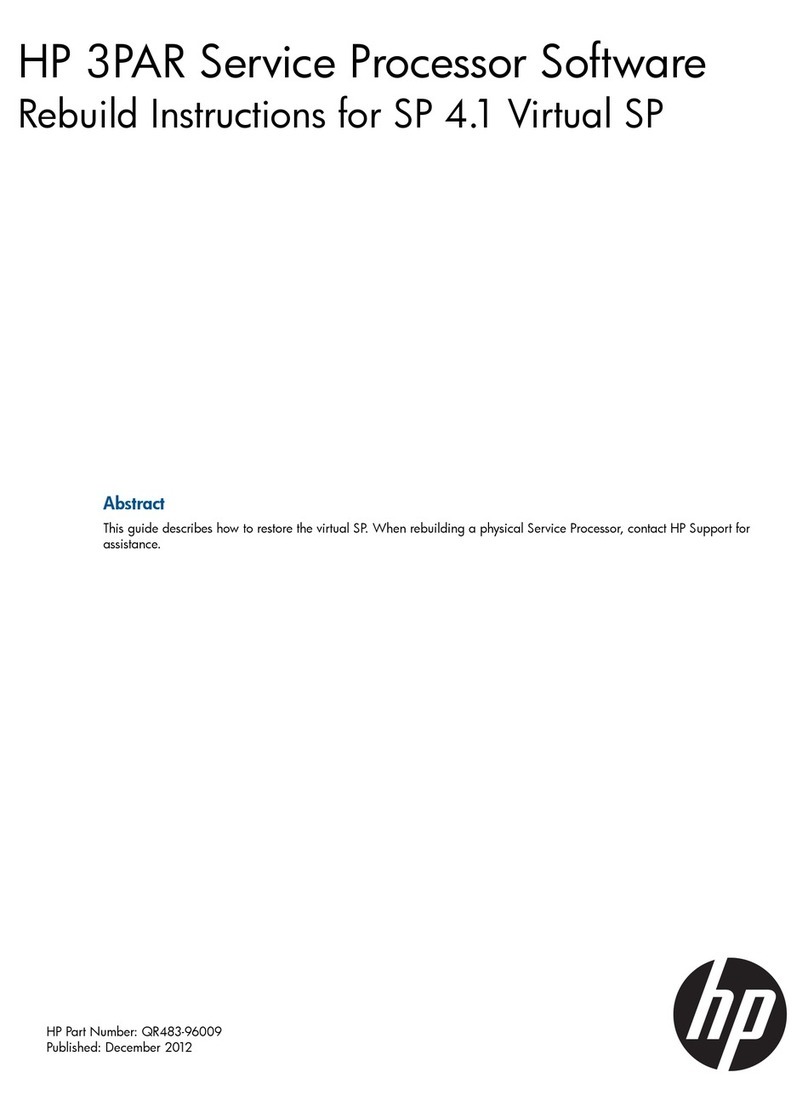 HP 3PAR StoreServ 7200 2-node User manual