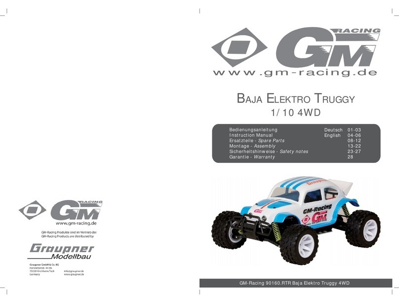 GRAUPNER BAJA ELEKTRO-TRUGGY4WD 1/10 RTR instruction manual
