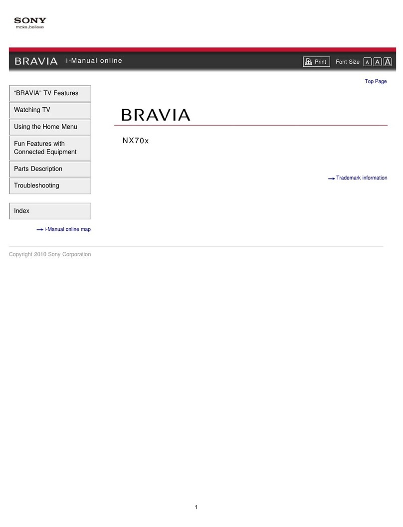 Sony Bravia NX70x User manual