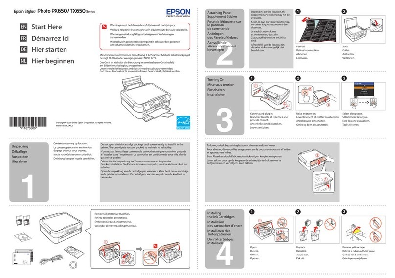 Epson PX650 Series User manual