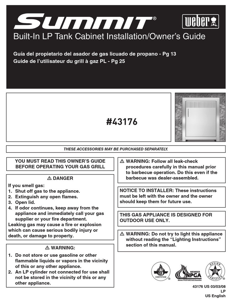 Weber Summit Series Installation and owner's guide