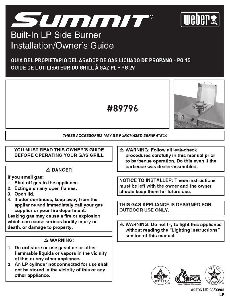 Weber Summit Series Instruction Manual