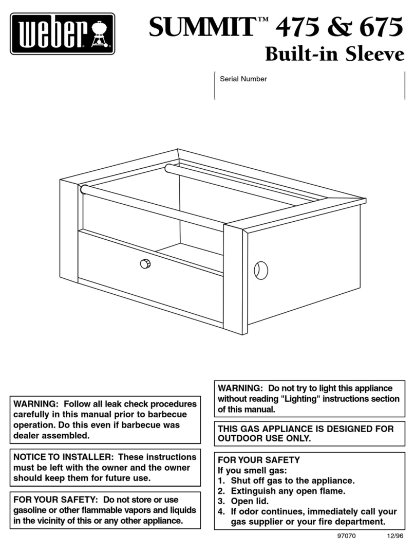 Weber Summit 475 User manual