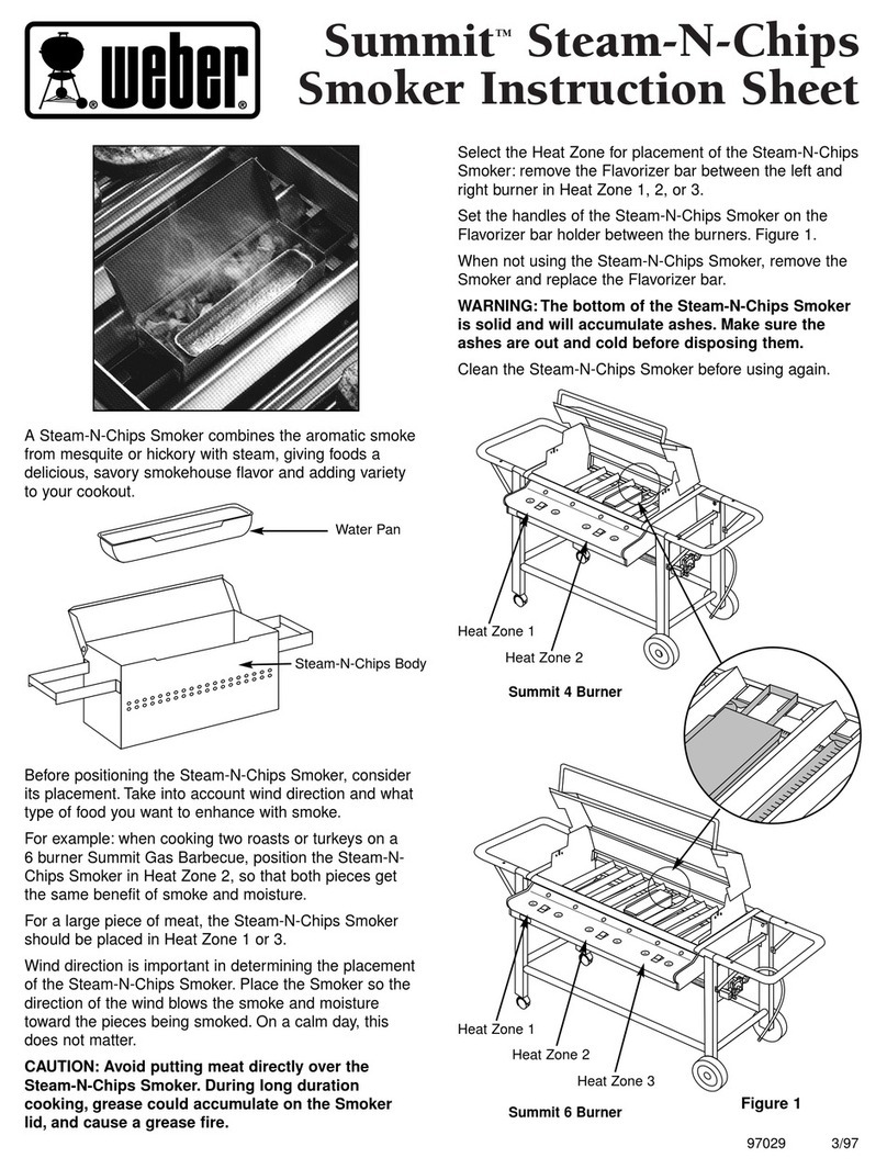 Weber Summit Steam-N-Chips Smoker User manual