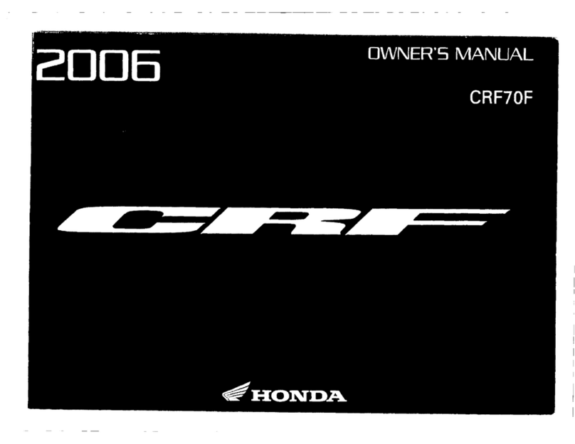 Honda CRF70F owner's manual