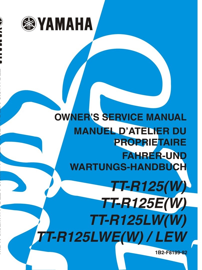 Yamaha TT-R125(W) Owner's service manual