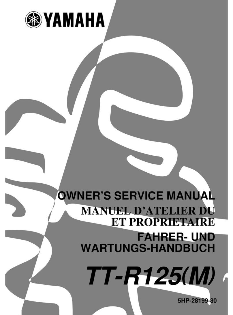 Yamaha TT-R125(M) Owner's service manual