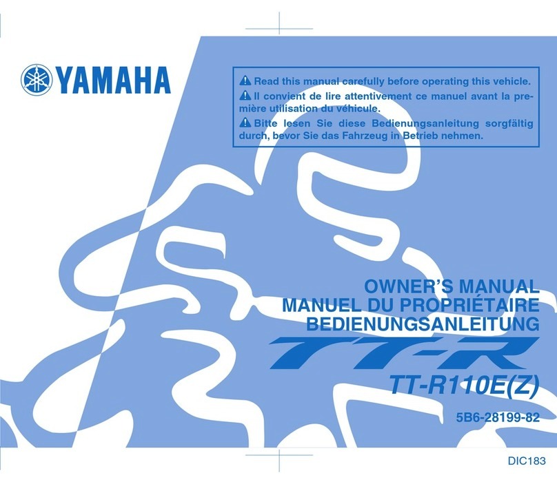 Yamaha TT-R110E(Z) owner's manual