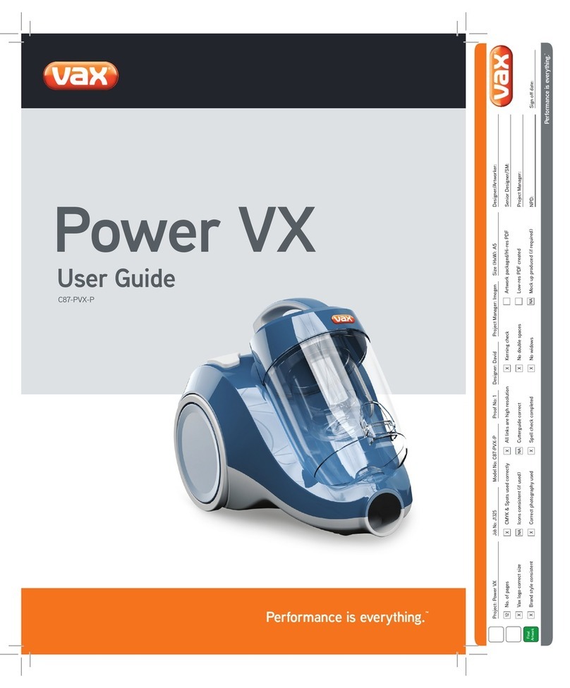 Vax C87-PVX-P User manual Vax C87-PVX-P User manual