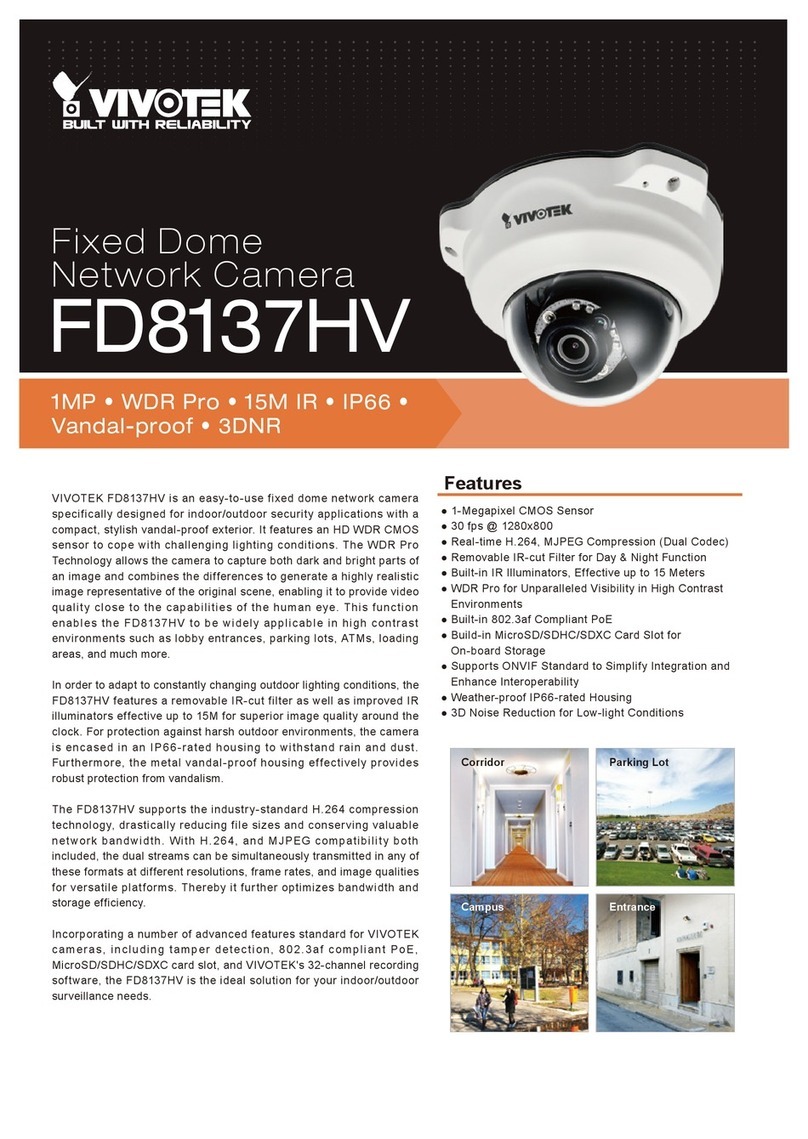 Vivotek FD8137HV Specifications