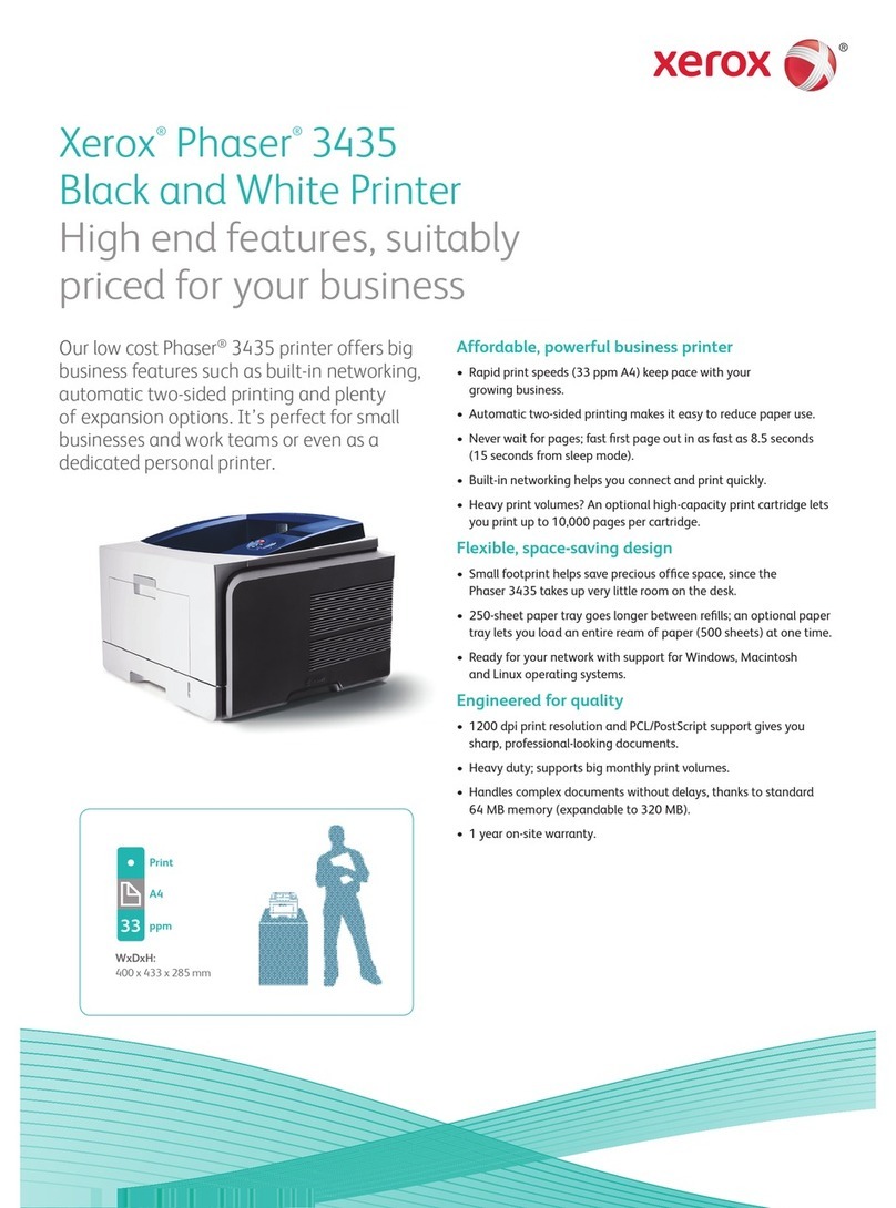 Xerox Phaser 3435DN User manual