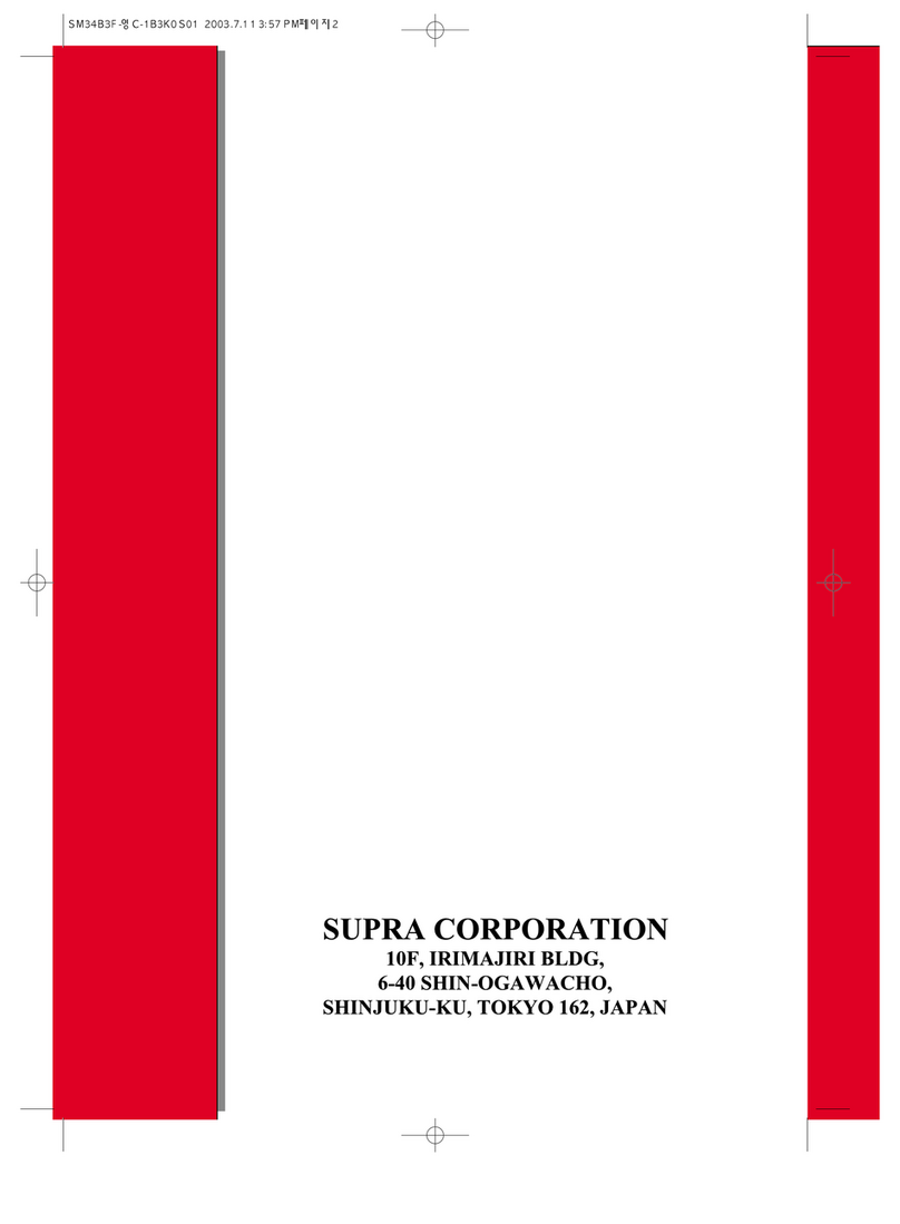 Supra SM34B3F user manual