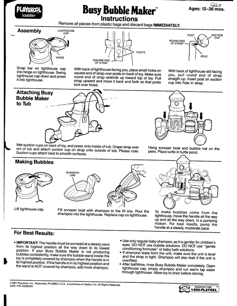 Playskool Busy Bubble Maker User manual Playskool Busy Bubble Maker User manual