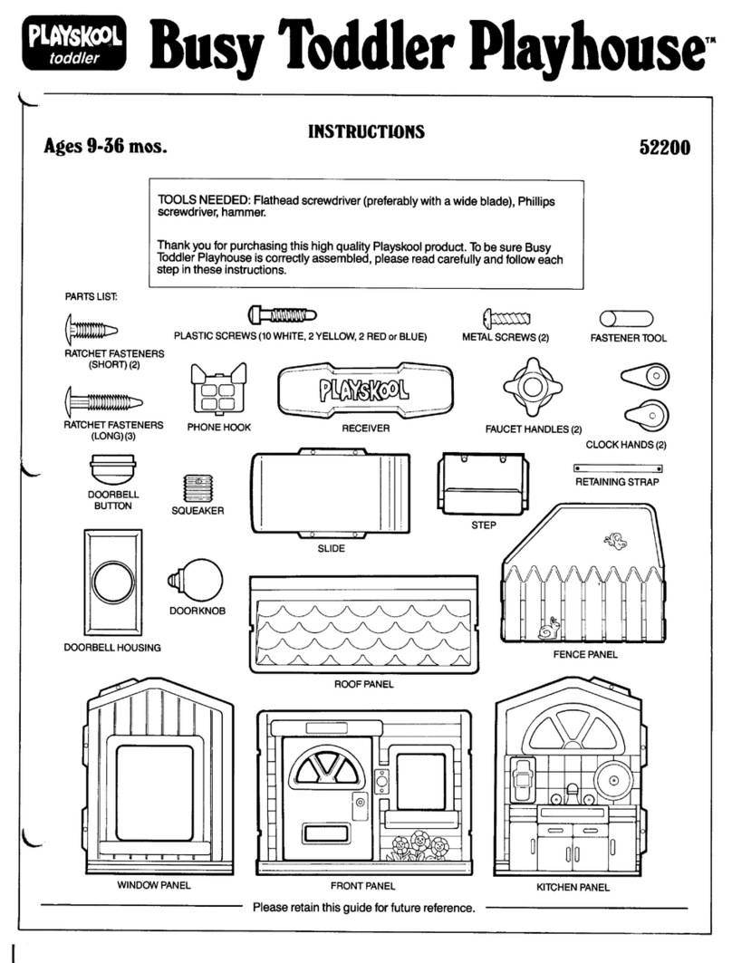 Playskool Busy Toddler Playhouse 52200 User manual Playskool Busy Toddler Playhouse 52200 User manual