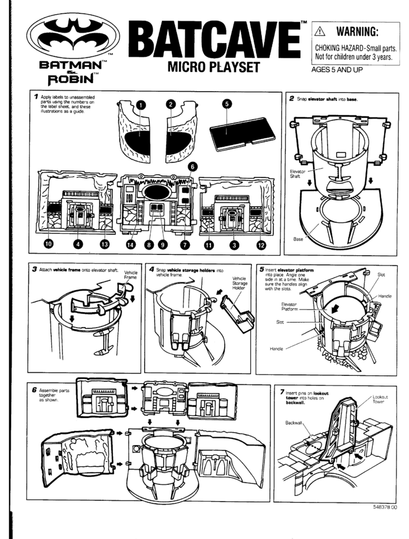 Kenner Batcave Micro Playset instructions Kenner Batcave Micro Playset instructions