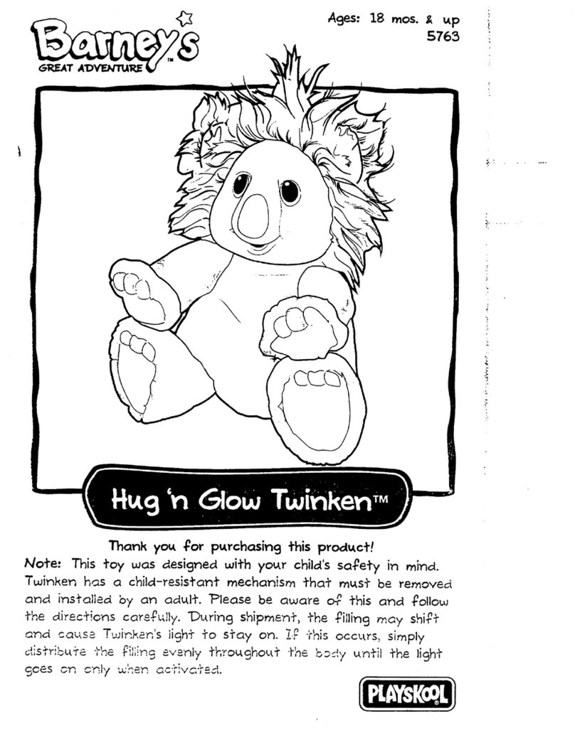 Playskool Hug 'N Glow Twinken User manual