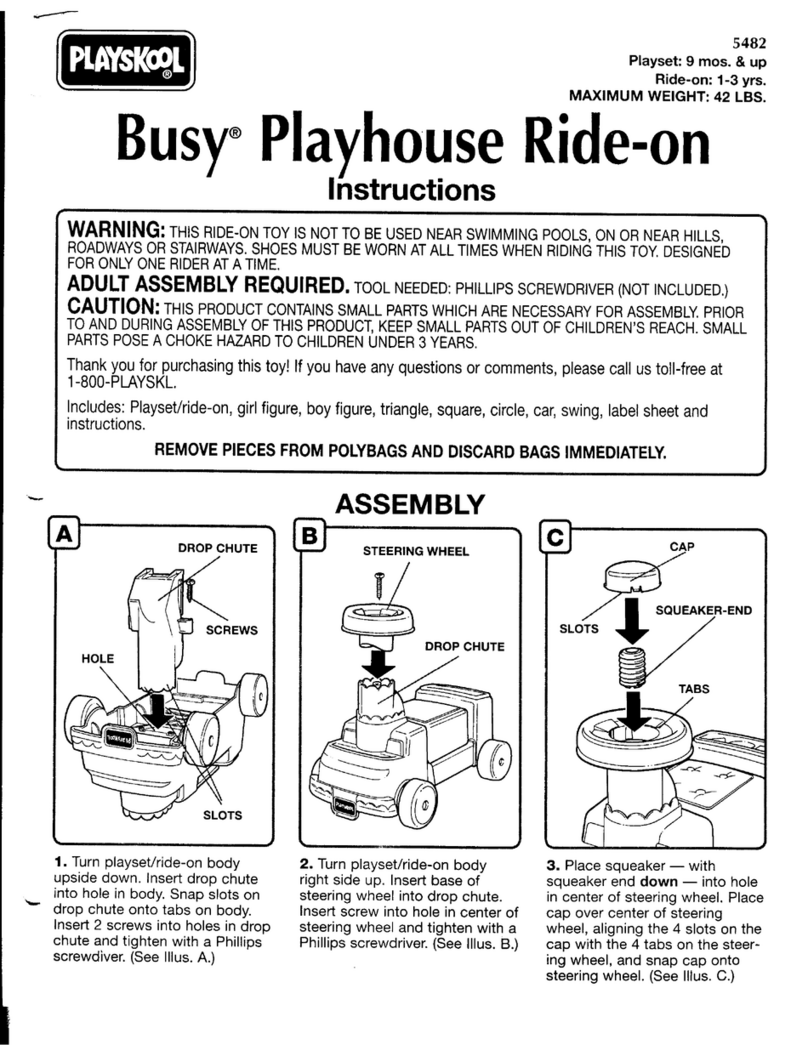 Playskool Busy Playhouse Ride-On 5482 User manual