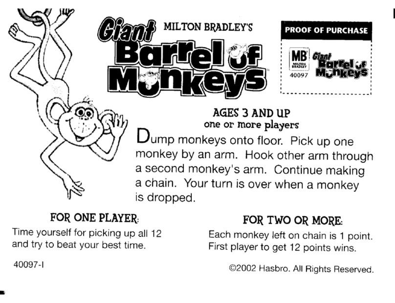 Milton Bradley Giant Barrel of Monkeys instructions
